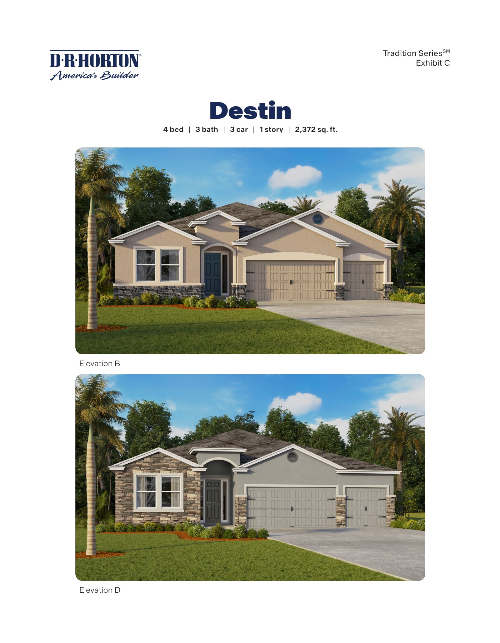 Destin brochure, page 1 of 2