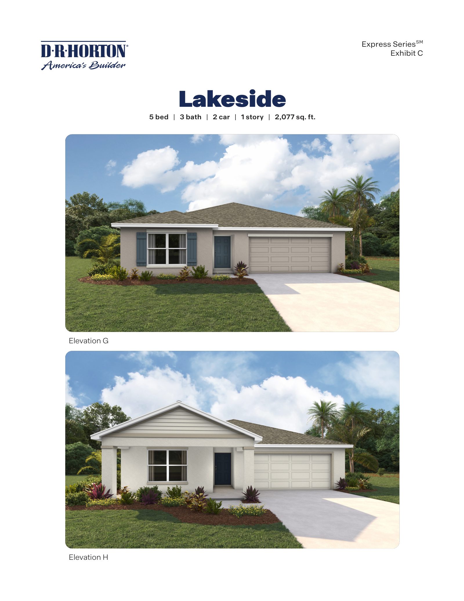 Lakeside brochure, page 1 of 2