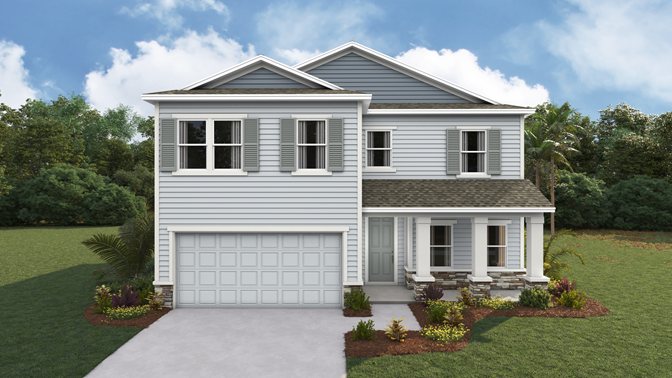 Coral plan — new D.R. Horton home in Oaks Preserve