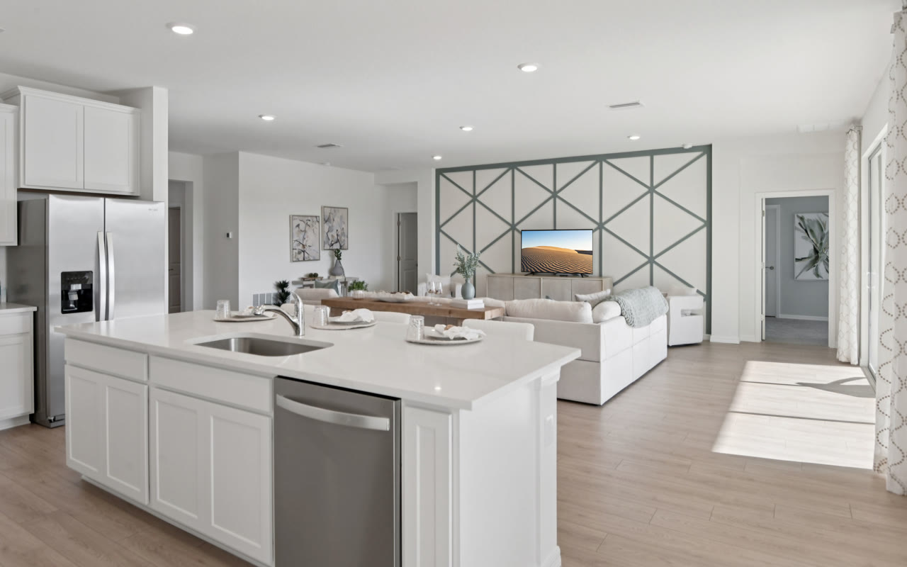 Hawthorne plan interior — new homes