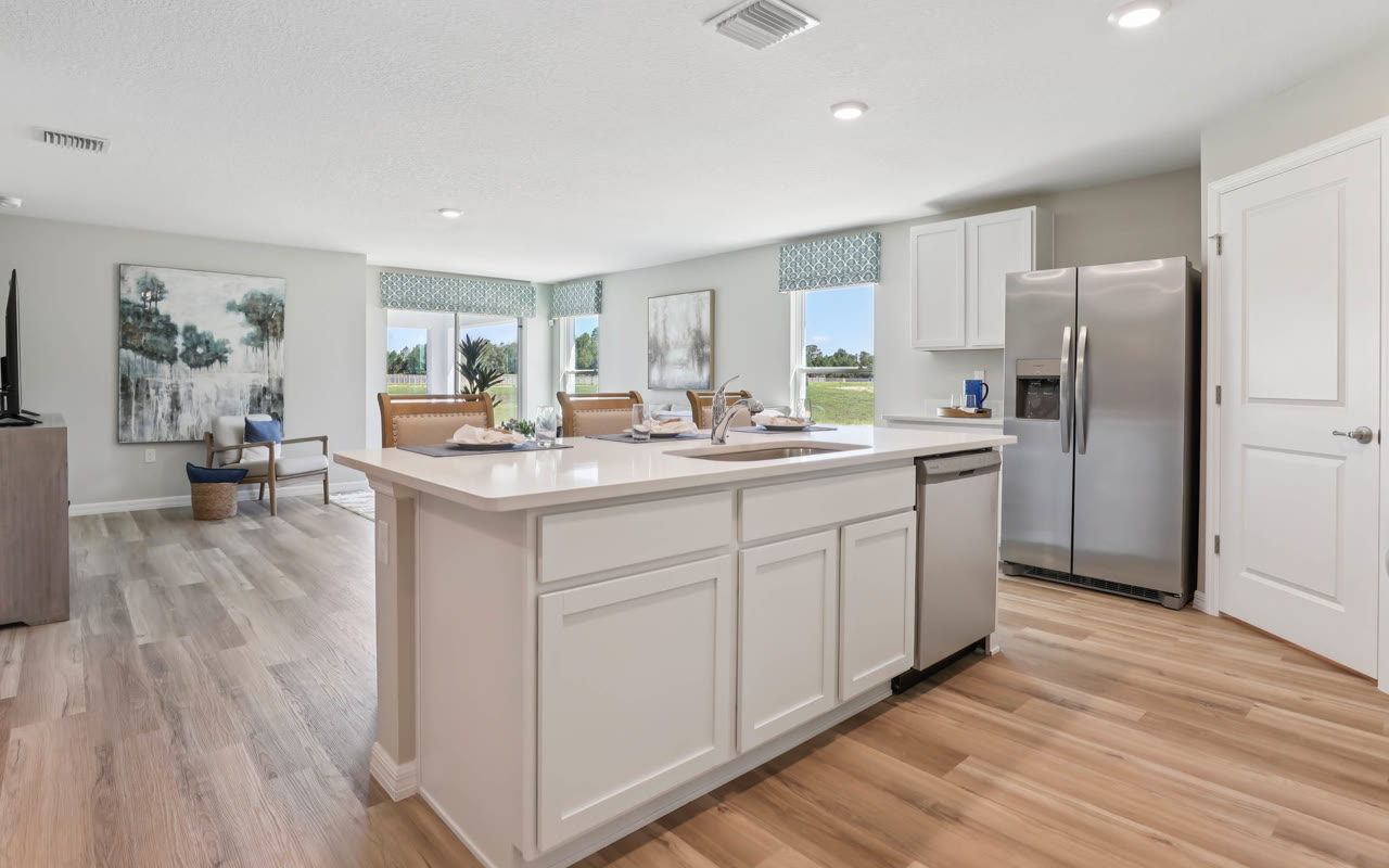Lakeside plan interior — new homes