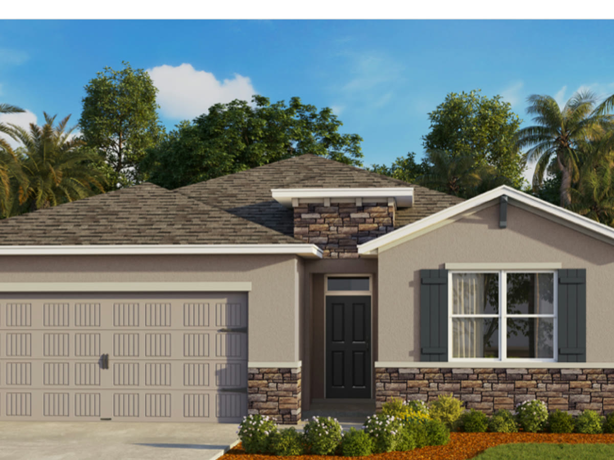 Delray plan exterior — new homes