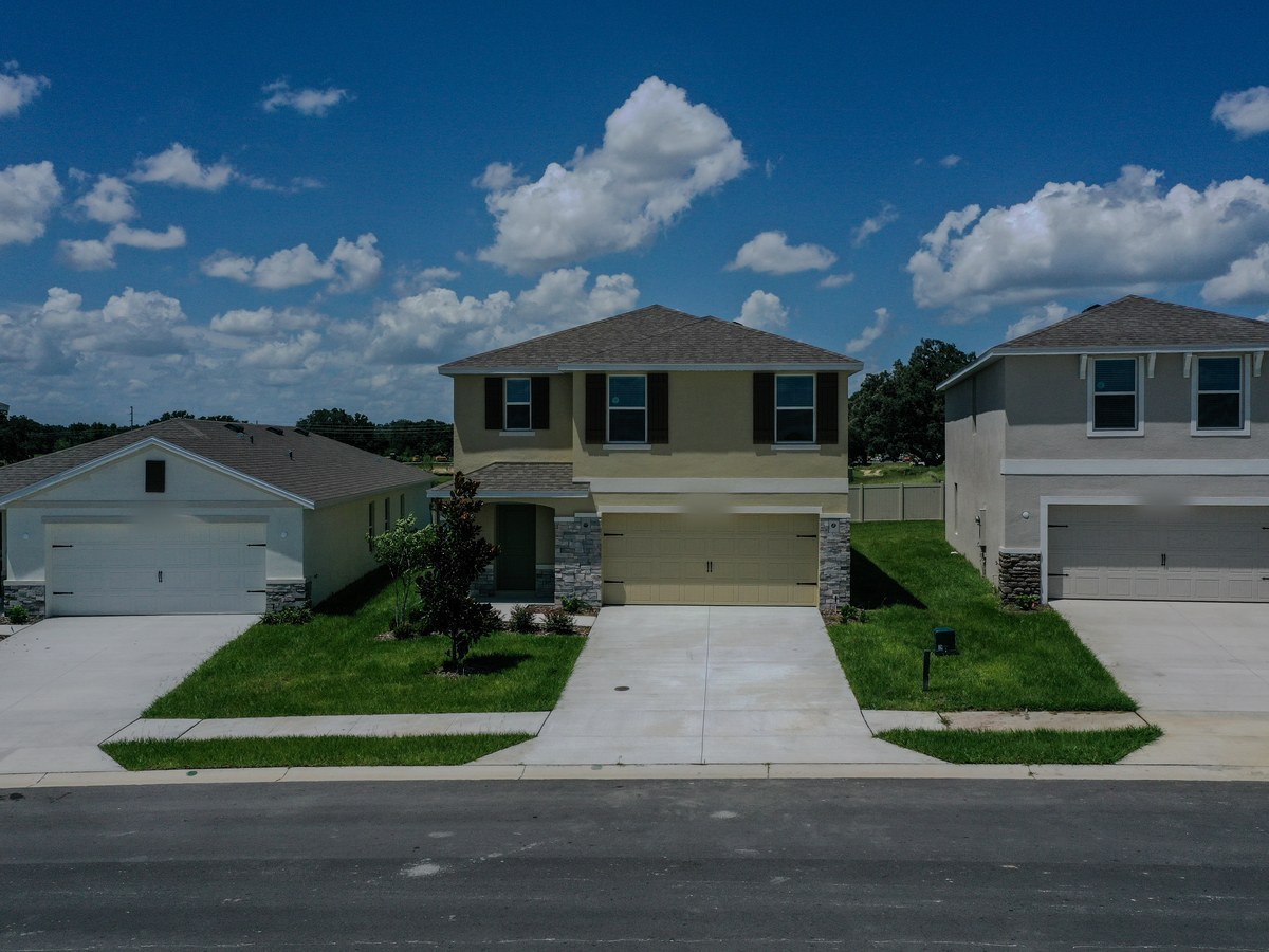 Elston plan exterior — new homes