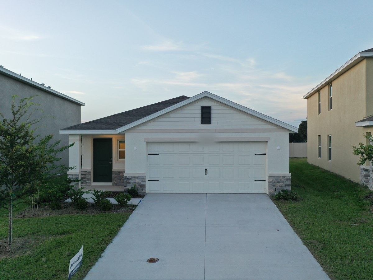 Harper plan exterior — new homes