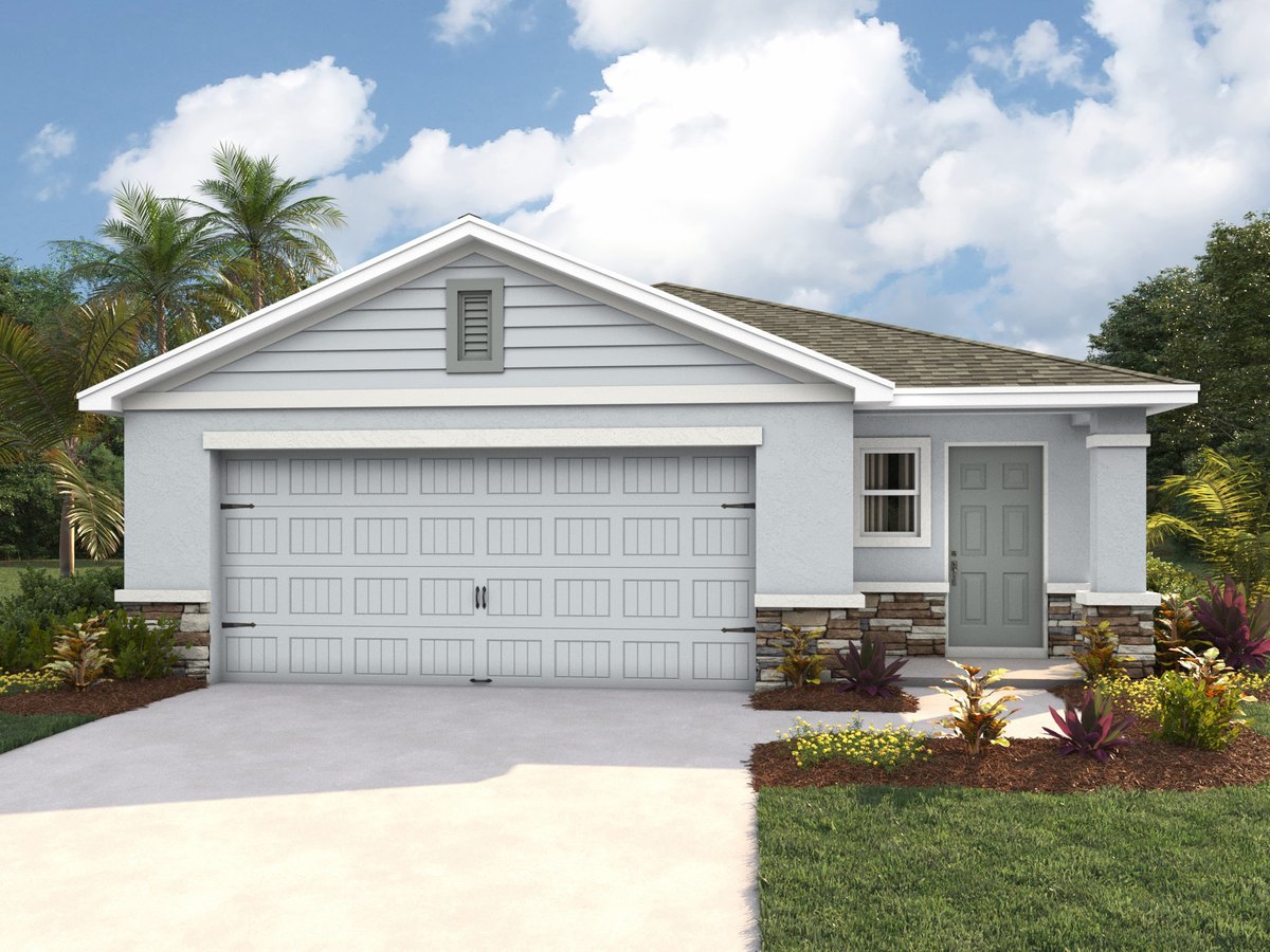 Harper plan exterior — new homes